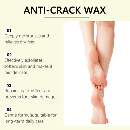 Viareline Foot Care Wax Exfoliating Anti-Dryness Moisturizing Hydrating Smooth Foot Skin Care Wax