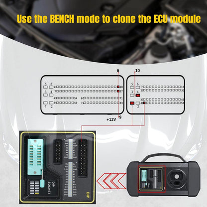 LAUNCH X431 MCU 3 Adapter for X-431 IMMO Elite/Plus/Pro X-PROG3 Work for Mercedes All Keys Lost and ECU TCU Reading