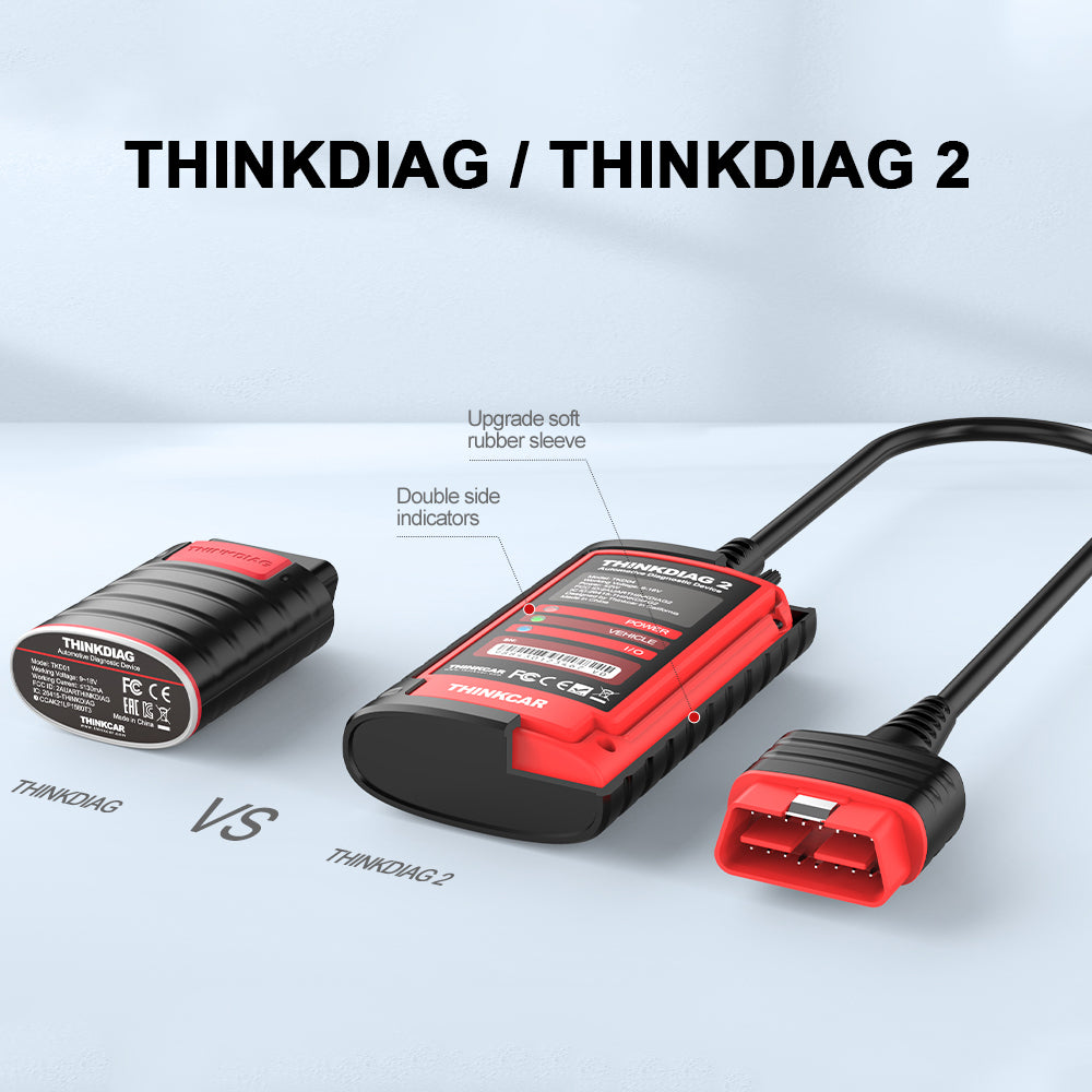 Thinkdiag 2 OBD2 Scanner Support CAN FD Protocols Fit for Car Brands Free Full Softwares 16 Reset Functions ECU Code