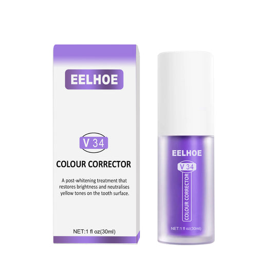 EELHOE V34Teeth Whitening Toothpaste Oral Whitening Toothpaste for Cleaning Teeth Stains and Whitening Purple Teeth