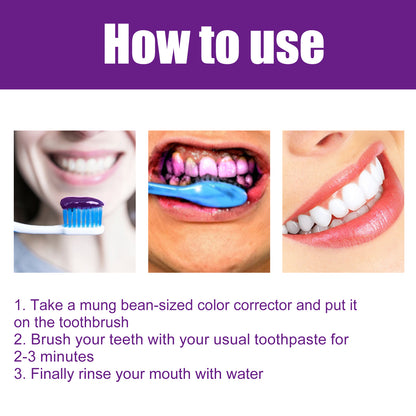 West&Month Purple Whitening Toothpaste Cleans Teeth Stains, Freshens Breath, Protects Gums, Whitens Teeth Toothpaste