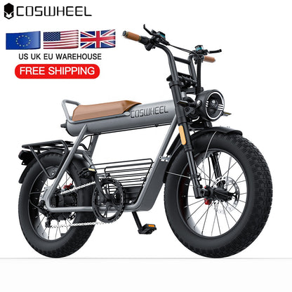 COSWHEEL CT20 Latest Electric Bikes 48V 1500W Light Weight Electric Bike With 25AH Large Battery Capacity Electric City Bike