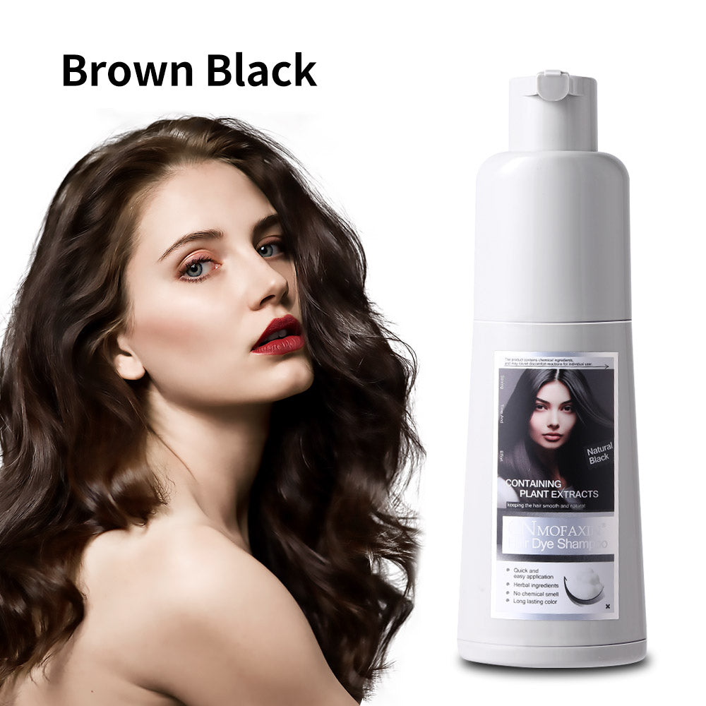 Hot Selling Natural Organic Fast Change Black Hair Dye Color Change Shampoo Hair Dye Shampoo Hair Dye