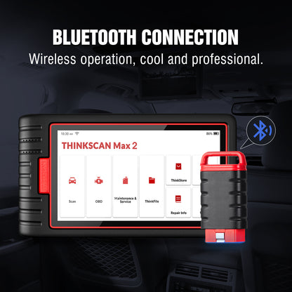 ThinkScan Max2 Bi-directional Control OBD2 Scanner Diagnostic Tools With 28 Resets Free Update