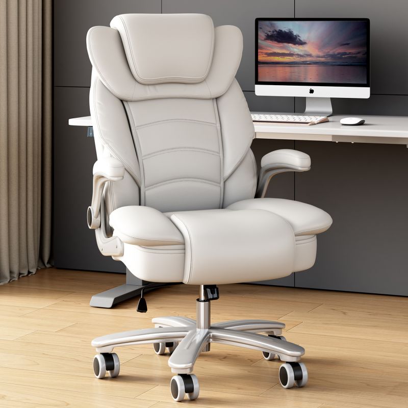 China Manufacture Swivel Executive Office Chair Modern Design Ergonomic Mesh Chair with Adjustable Headrest Iron Metal Material