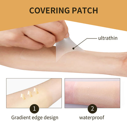 Jaysuing Invisible Concealer Sticker Skin Concealer Tattoo Scar Cover Stickers Invisible Waterproof Skin Tone Cover Stickers