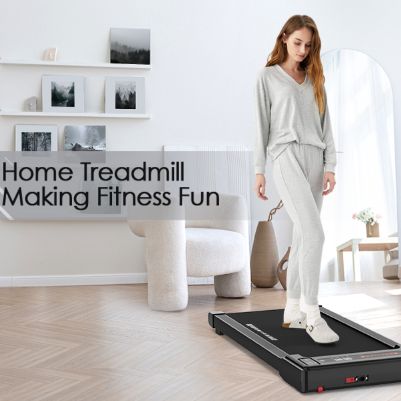 TOPKO in STOCK US WAREHOUSE PortabLe Mini Treadmill with Remote Control Bluetooth Max Weight Walking Pad