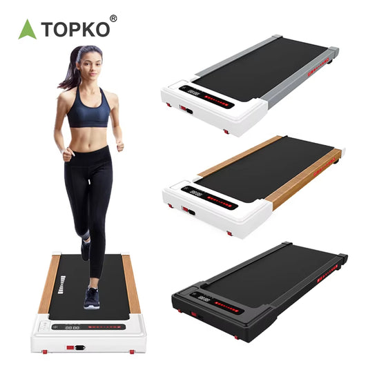 TOPKO in STOCK US WAREHOUSE PortabLe Mini Treadmill with Remote Control Bluetooth Max Weight Walking Pad