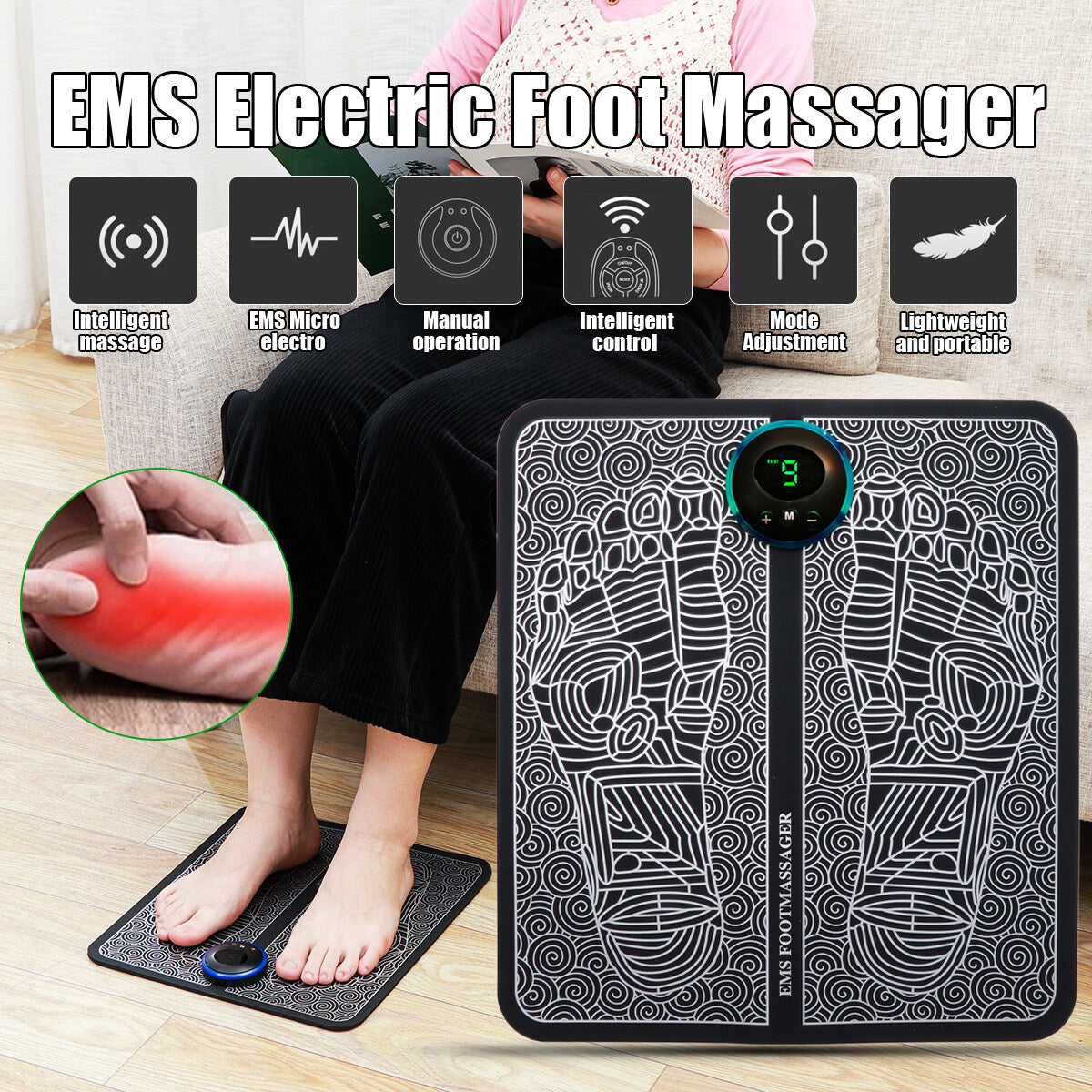 Gravitational Cellulite Pendant Tens  Stimulator  Heating Belt Posture Corrector Foot Care Ems