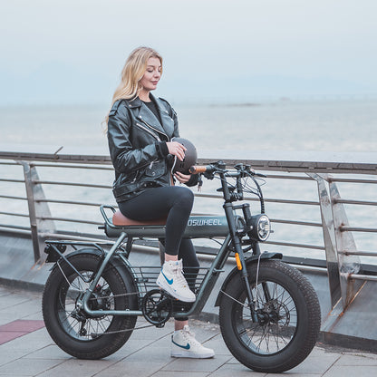 Best Selling 48V 1000W 1500W 45-50Km/H Fast Speed COSWHEEL CT20 Brown Handle Wholesale Customized 30Ah Battery Electric Bike