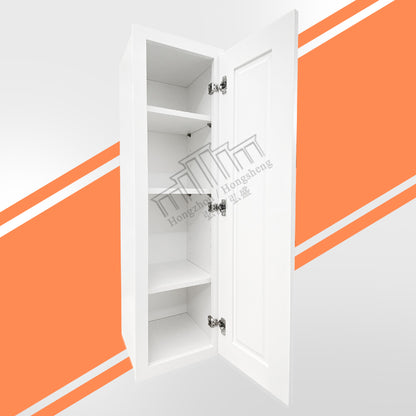 Easy to Assemble W1530 Soft Close Wall Storage Cabinets Free Shipping Flat Pack Single Door Wooden Wall Cabinet for Kitchen