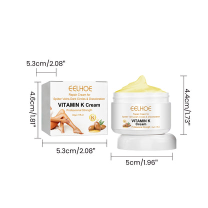 EELHOE Vitamin k Frost Skin Care Relieve Leg Soreness Swelling Earthworm Leg Vein Massage Neck Cream