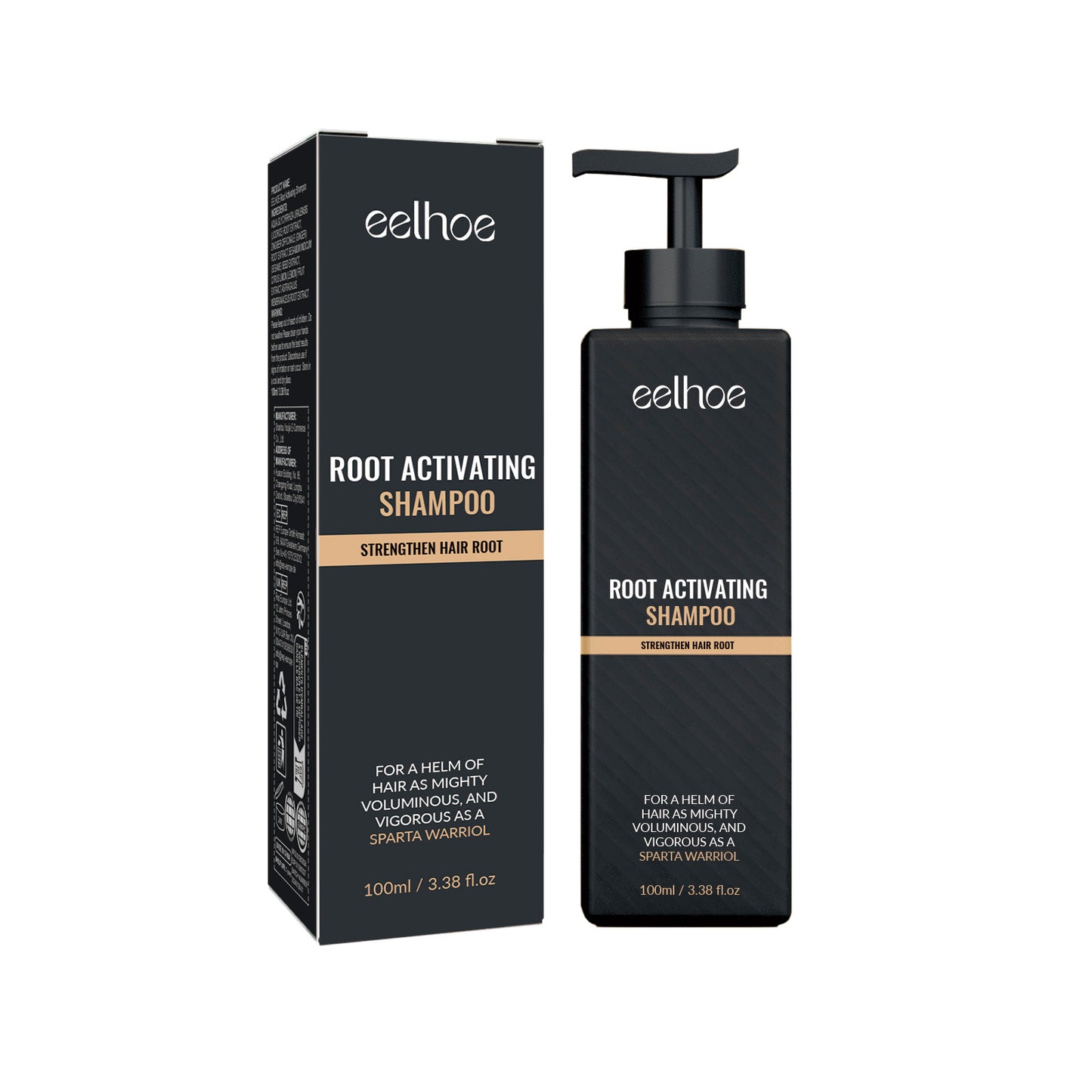 EELHOE Dense Hair Shampoo Anti-Fall Firm Hair Thick Fluffy Smooth Strong Repair Hair Care Shampoo