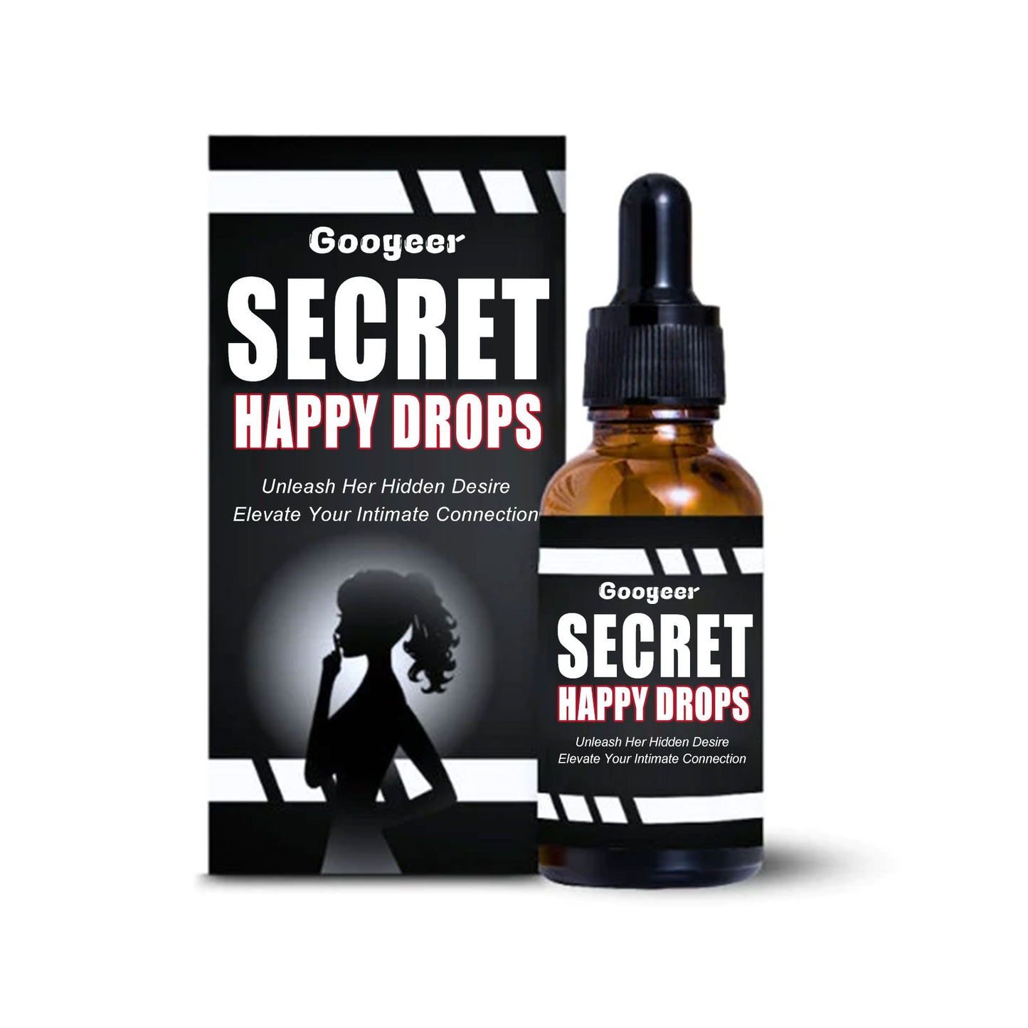 Googeer Body Care Drops Body Strength Vitality Secret Happiness Mind and Body Pleasure Drops