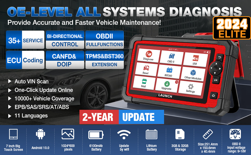 LAUNCH  X431 CRP919E CRP919X CRP919 Full System OBD2 Scanner Professional Automotive Diagnostic Tool