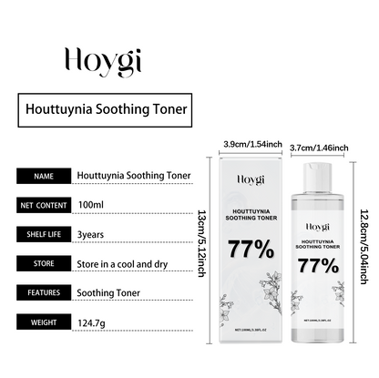 Hoygi Houttuynia cordata Toner Deep Hydration Firming Softening Radiant Skin Facial Skincare Essence Water