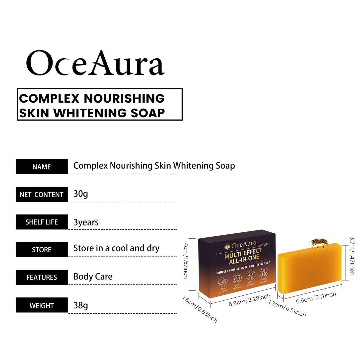 OceAura Skin Care Soap Gentle Cleansing Body Skin Dirt Cutin Fresh Flower Fragrance Skin Care Cleaning Soap