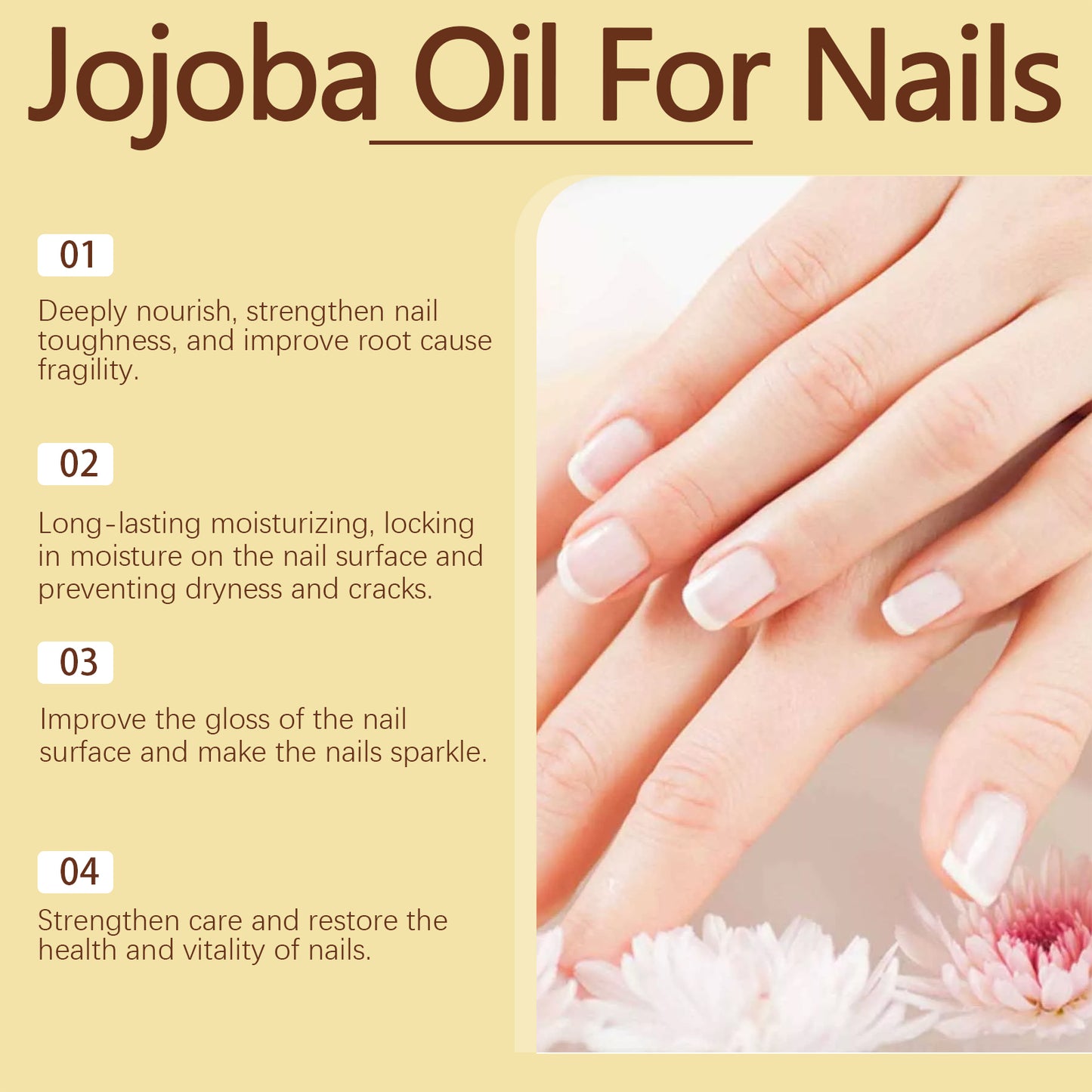 EELHOE Jojoba Nail Oil Nail Care Anti-Hangnail Cuticle Oil Nail Art Softening Nutrient Base Oil