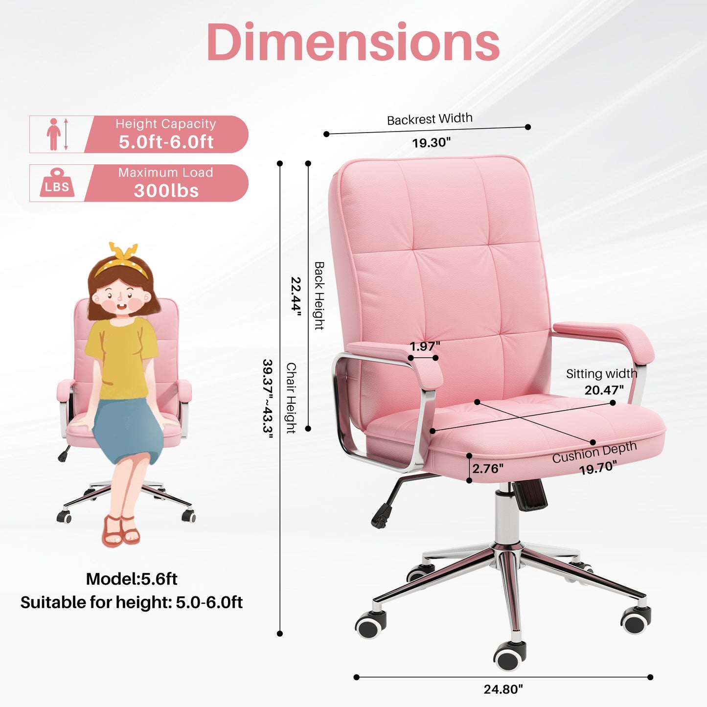 Computer Leather Desk Office Chair Swivel Lift Training Student Study Chair Revolving Cheap Executive Office Chair