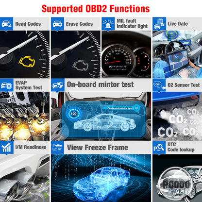 2025  X431 CRP123  V2.0 OBD2 EOBD Obd Diagnostic Scanner Auto DiagnosticBTool ObdII Crp123 Code Reader