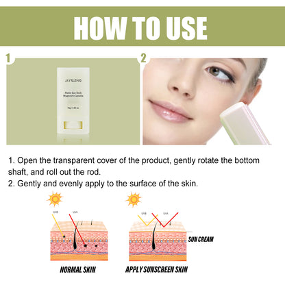 Jaysuing Matte Protective Stick UV Protection Moisturizing Repair Whitening Skin Summer Refreshing Skincare Cream