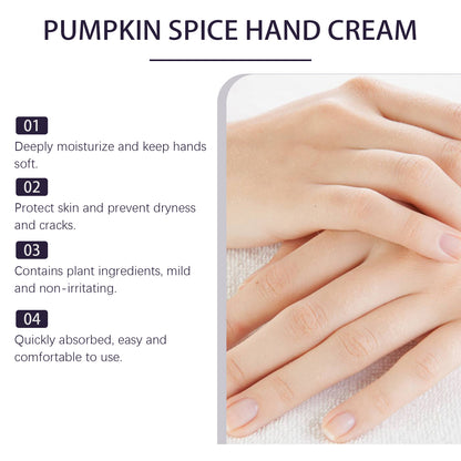 OceAura Pumpkin Moisturizing Hand Cream Hydrating Moisturizing and Nourishing Care Hand Skin Anti-Drying Hand Cream