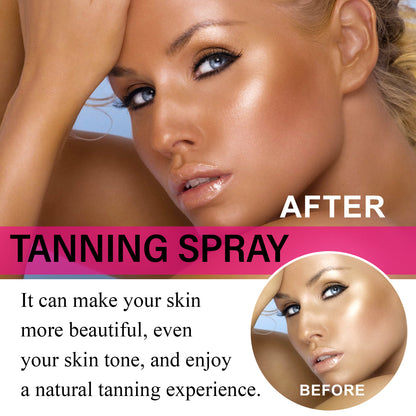 OceAura Darkening Spray Natural Fast Tanning Wheat Bronze Firm Skin Hydrated Summer Beach