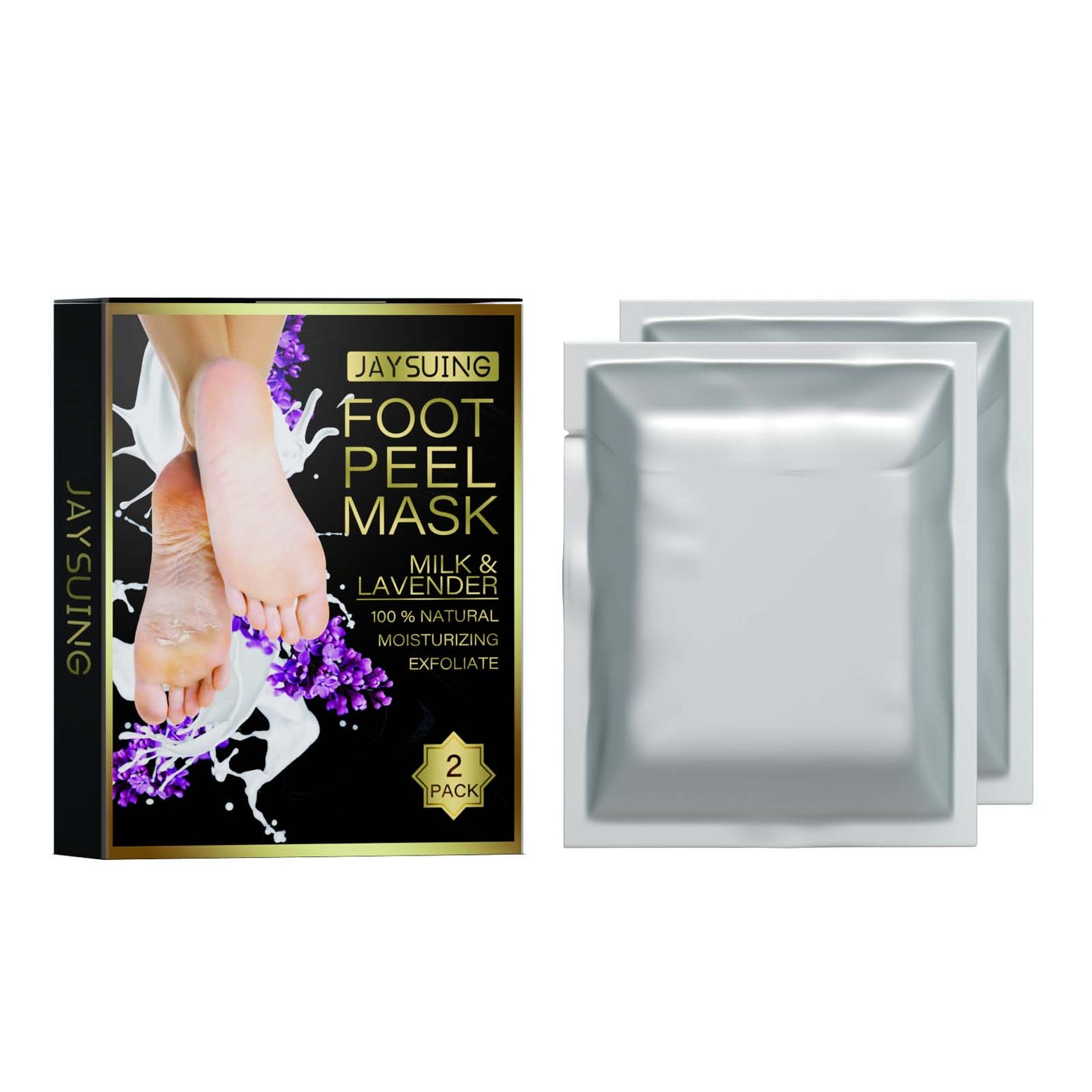 Jaysuing Lavender Exfoliating Foot Mask Exfoliating Foot Care Hydrating Moisturizing Anti-Chapping Moisturizing Skin