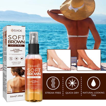 EELHOE Darkening Spray Sunscreen Spray for Natural Bronze Wheat Color