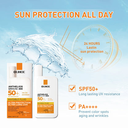 OUHOE Liquid Protective Cream UV Protection Isolation Summer Outdoor Moisturizing Repair Facial Skin Protection Cream