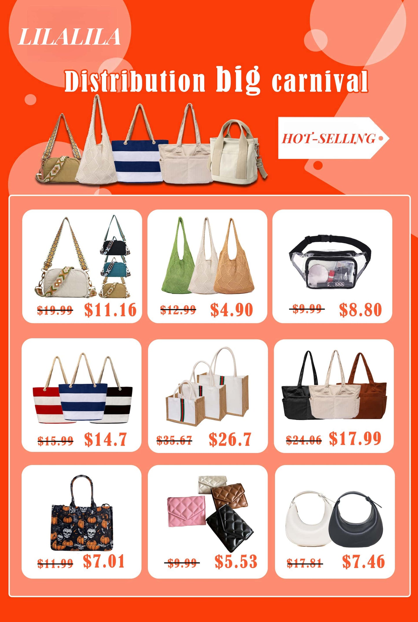 Hot Sale USA Warehouse Design Digital Printed Fashion Canvas Beach Tote Bags for Women