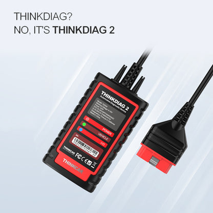 Thinkdiag 2 OBD2 Scanner Support CAN FD Protocols Fit for Car Brands Free Full Softwares 16 Reset Functions ECU Code