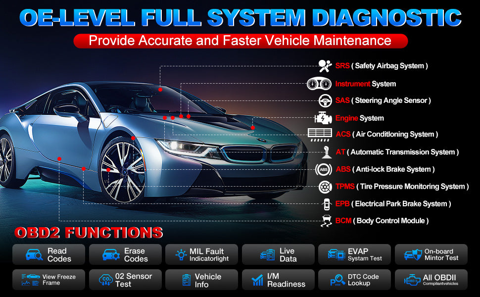 Global Version  CRP919E Lite All System Bi-directional Auto Scan Tool With 32 Resets OBD2 Scanner Support FCA SGW AutoAuth