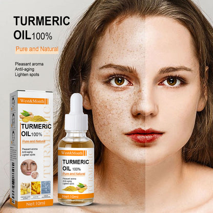 West&Month Turmeric Essence Oil Skin Firming Skin Care Gentle Care Moisturizing and Nourishing Facial Essence Oil