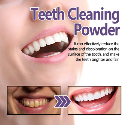 Oralhoe Purple tooth cleaning powder Fresh Breath Tartar Calculus Whitening Tooth Powder Oral Care