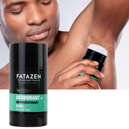 FATAZEN 100% Natural Body Care Body Balm Stick Antiperspirant Stick with Ocean Scent and Citron 2-in-1 Deodorant Stick