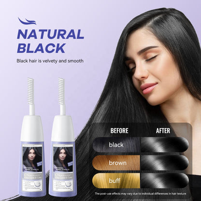 Guangzhou Factory Wholesale Private Label Ammonia Free Dye  Hair Color Black Hair Dye Cream