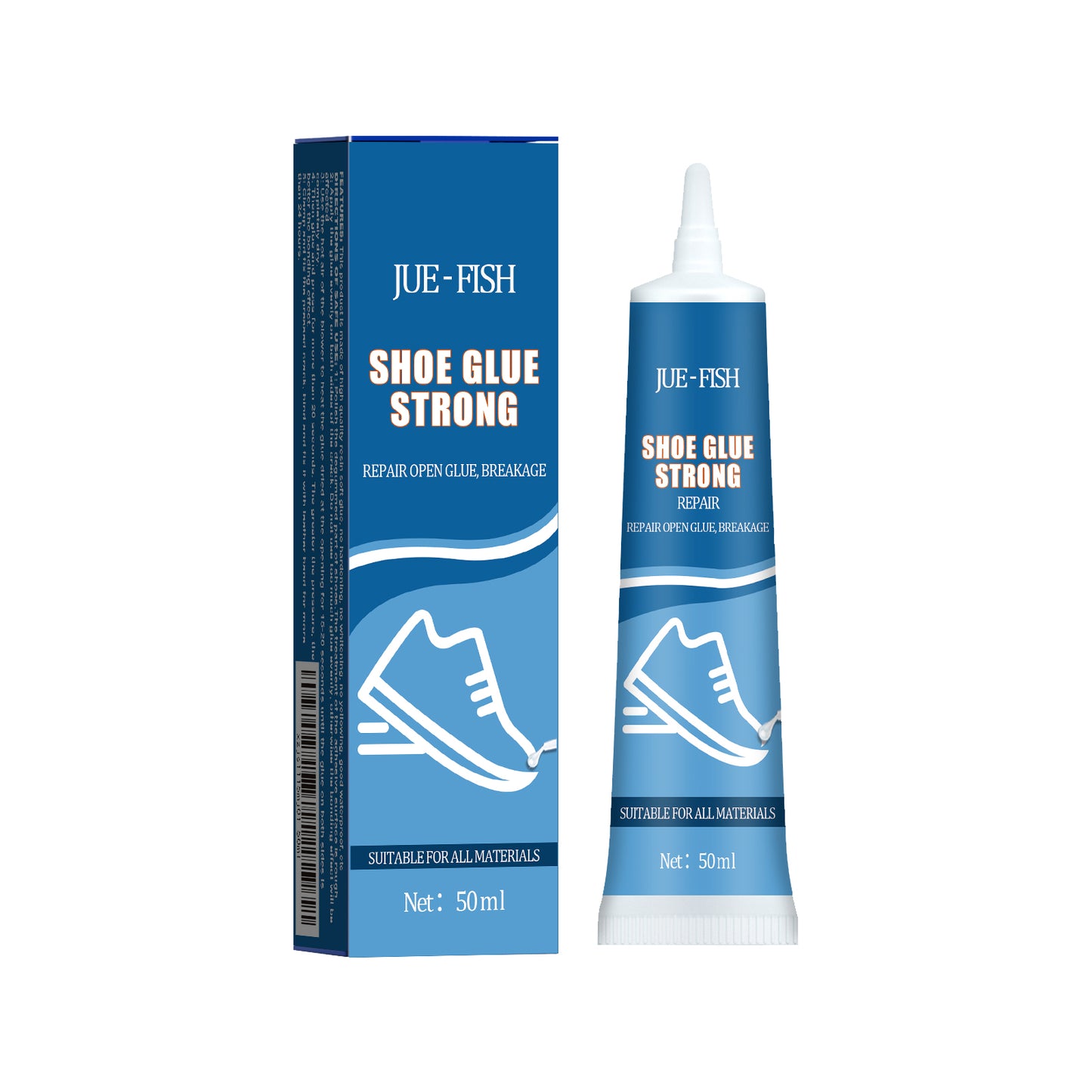 Jue-Fish Strong Shoe Glue Shoe Repair Leather Shoe Sole Multi-purpose Glue Adhesive Sports Shoes Leather Shoes Waterproof