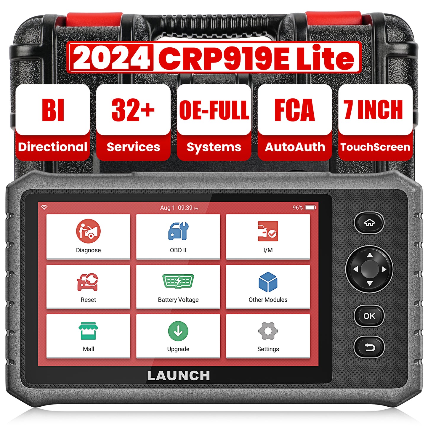 Global Version  CRP919E Lite All System Bi-directional Auto Scan Tool With 32 Resets OBD2 Scanner Support FCA SGW AutoAuth