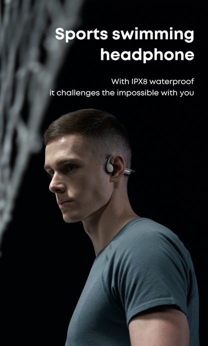 IPX8 Waterproof Headset Swimming Bluetooth Headphones With 32G TF Card Sports Wireless Earbuds Stereo Bone Conduction Earphone