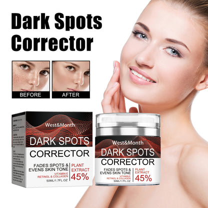 West&Month Black Spot Correction Cream Repair Facial Dullness Dark Spots Freckles Moisturizing Whitening Skin Tone Beauty Cream