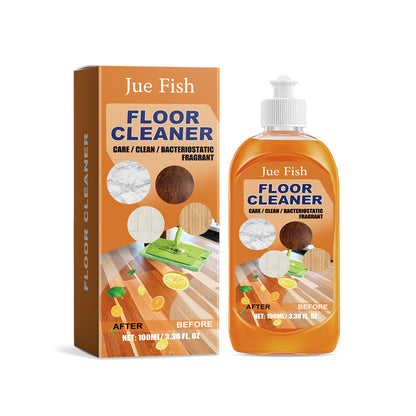 Jue-Fish Floor Cleaner Wood Floor Cleaning Polishing Brightening Strong Decontamination Descaling Tile Cleaner