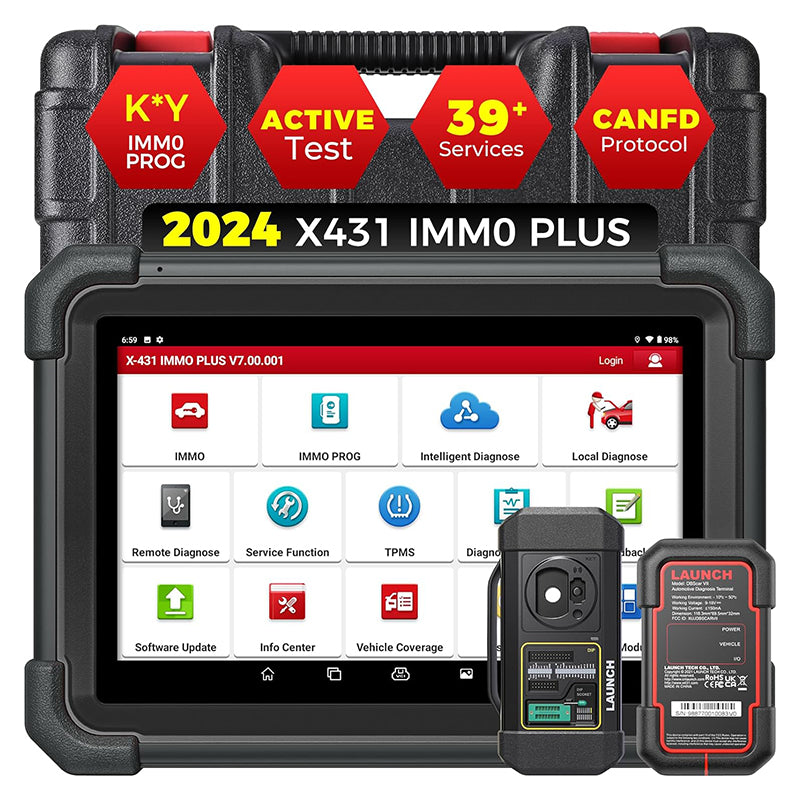 LAUNCH X431 IMMO PLUS Key FOB Programmer Car Diagnostic Tool OBD2 Scanner Professional Automotive Code Reader