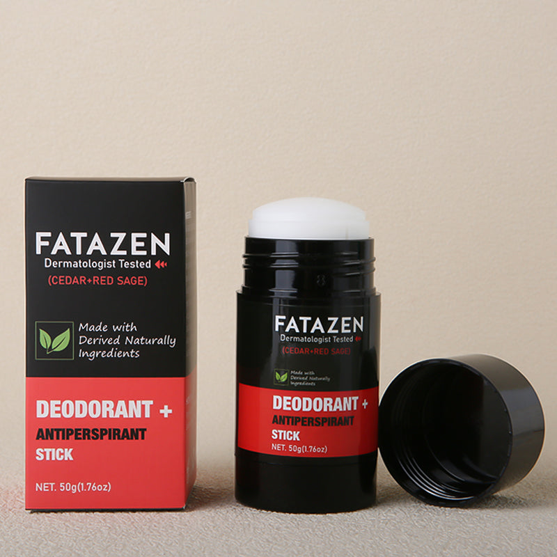 FATAZEN Wholesale Herbal Deodorant Antiperspirant Stick Natural Vegan Cedar Red Sage Fragrance Deodor Balm Deodorant Stick