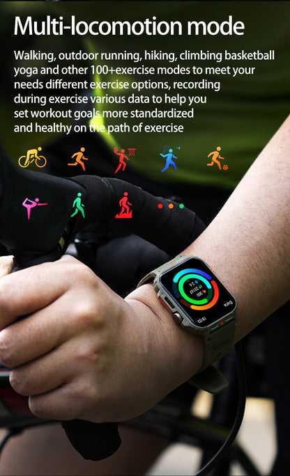 SENBONO L81 Outdoor Sports Square Smartwatch Answer Call Big Battery Fitness Tracker Waterproof Smartwatch Men for IOS Android