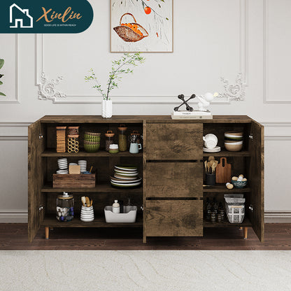 Free Shipping Comprehensive Storage with Divided Display Versatile Side Cabinets Perfect