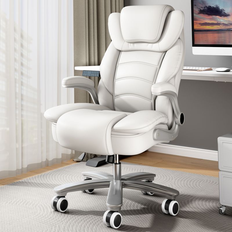 China Manufacture Swivel Executive Office Chair Modern Design Ergonomic Mesh Chair with Adjustable Headrest Iron Metal Material