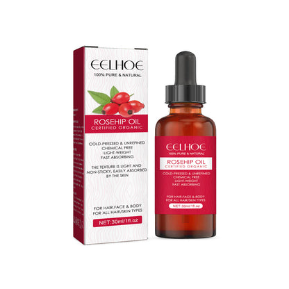 EELHOE Rosehip Facial Oil Facial Body Moisturizing Nourishing Skincare Smooth Hair Care Massage Oil