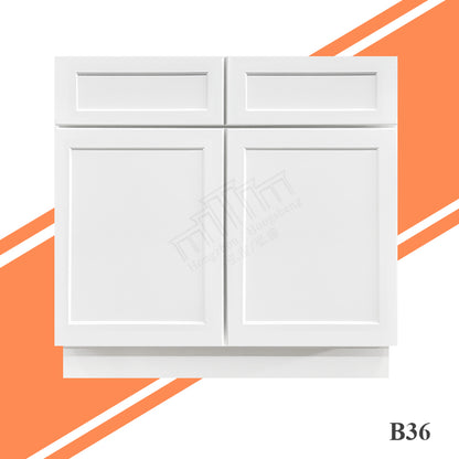 Ready to Ship American Warehouse B33-B36 in Stock RTA Kitchen Cabinets Free Shipping Affordable Solid Wood Cabinets for Remodel