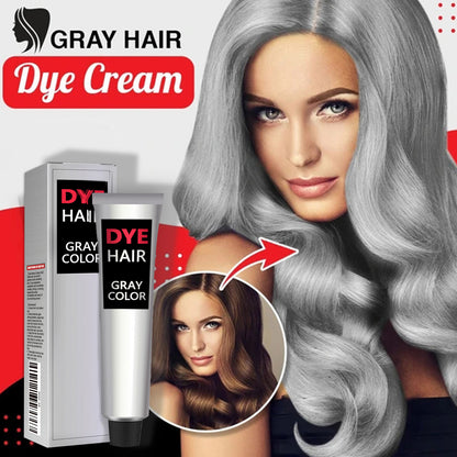 EELHOE Hairdressing Agent Granny Grey Hair Hairdressing Agent Trendy Hair Cream Easy to Color Hair Care Long Lasting Mild Not Hurt Hair